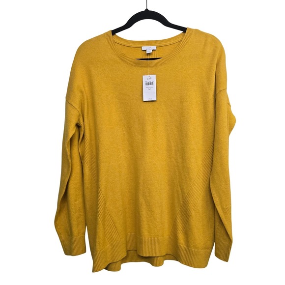 J. Jill Sweaters - J.Jill NWT Dandelion Sweater Medium Mustard Yellow Cozy Minimalist Casual Preppy